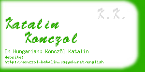 katalin konczol business card