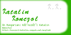 katalin konczol business card